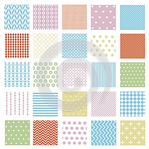 Set of seamless patterns