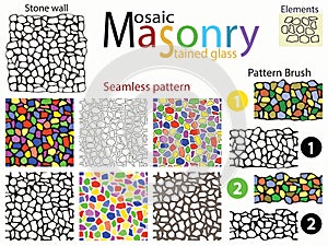 Set of seamless textures.