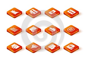 Set Secure your site with HTTPS, SSL, Sales funnel chart, Pie infographic, Server security lock, Server, Data, Web