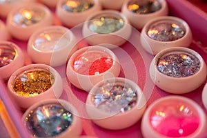 a set of sequins for temporary tattoos. decorative cosmetics