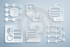 Set Server, Data, Cloud technology data transfer, Computer api interface, Neural network, Artificial intelligence robot