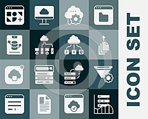 Set Server, Data, Web Hosting, Filter setting, export, Cloud technology data transfer, Computer network, Different files