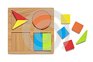 Set of shape Montessori style toys Children wooden eco friendly logic games for preschool kids Playthings for baby