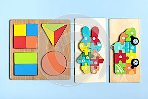 Set of shape Montessori style toys Children wooden eco friendly logic games for preschool kids Playthings for baby