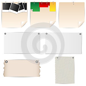Set of sheets of paper stationery