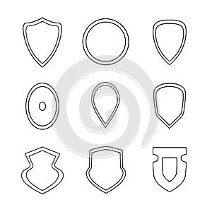 Set of shields icons