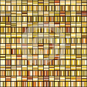Set of shiny 256 abstract gold gradient backgrounds, vector
