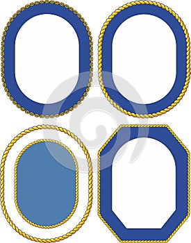 Set of ship emblem crest templates