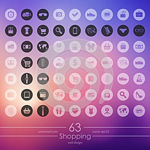 Set of shopping icons