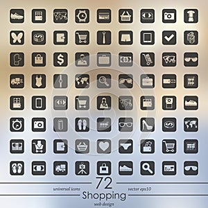 Set of shopping icons