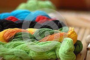 Set of silk yarn