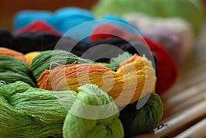 Set of silk yarn