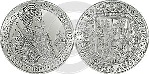 Set silver crown thaler of Sigismund III Vasa