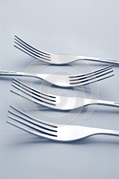 Set of silver forks