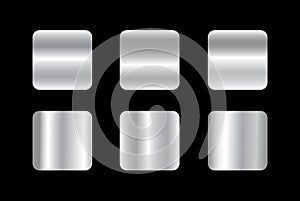 Set of silver gradients.
