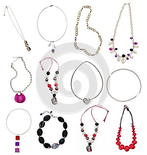 Set of silver neckalce