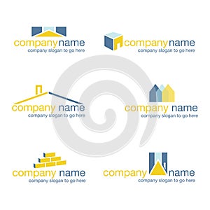Un conjunto compuesto por seis propiedad logotipos ()  