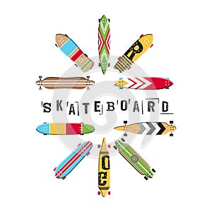 Set skateboard collection