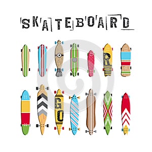 Set skateboard collection