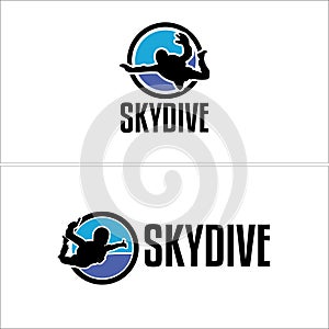 A set of Skydive logo design