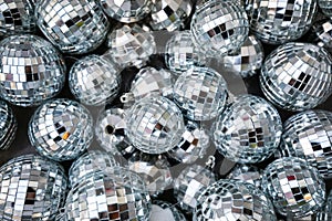 Set of small mirror disco balls