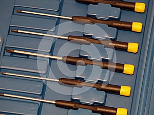 Set of small screwdrivers