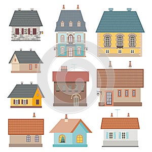 A set of small town houses