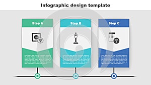 Set Smart electrical outlet, Vacuum cleaner and Air humidifier. Business infographic template. Vector