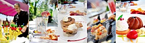food, set of snacks at events and celebrations for restaurants photo