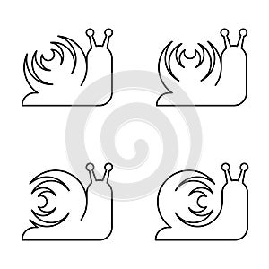 Set of Snail logo