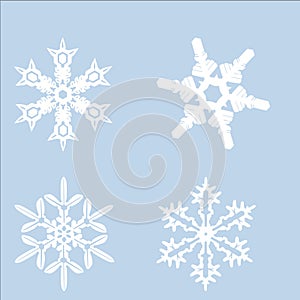 Set of snowflackes