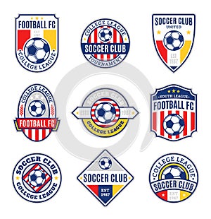 Set of Soccer Football Club Logo