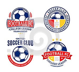 Set of Soccer Football Club Logo