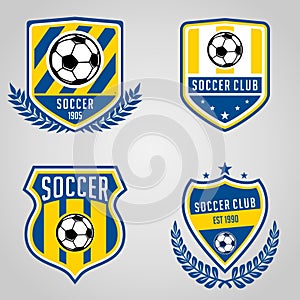 Set of Soccer Football Club Logo