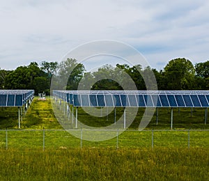 A set of solar panels. photo