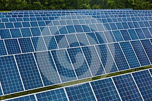 A set of solar panels. photo