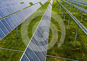 A set of solar panels.