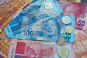 Set of South Africa currency