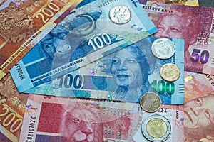 Set of South Africa currency