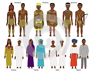 A set of Southern and West African tribes and people