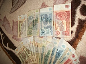 A set of Soviet rubles 1961