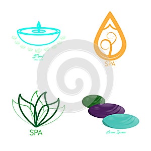 Set of spa logos