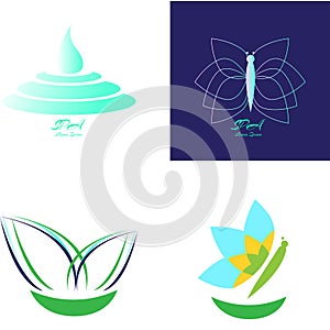 Set of spa logos