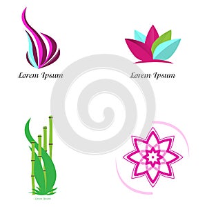 Set of spa logos