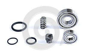 Set spare parts is bearing with tire ring.
