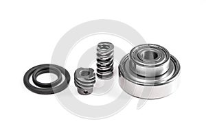 Set spare parts is bearing with tire ring and spring.