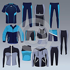 Set of sport wear collection