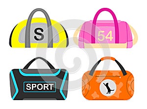 Set of sports bags