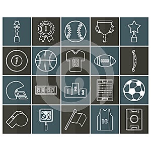 set of sports icons. Vector illustration decorative design