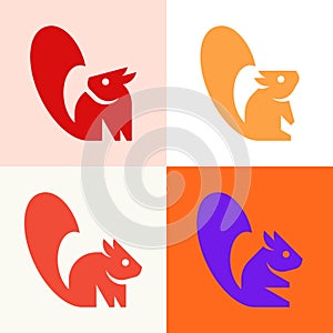 Set of Squirrel logo